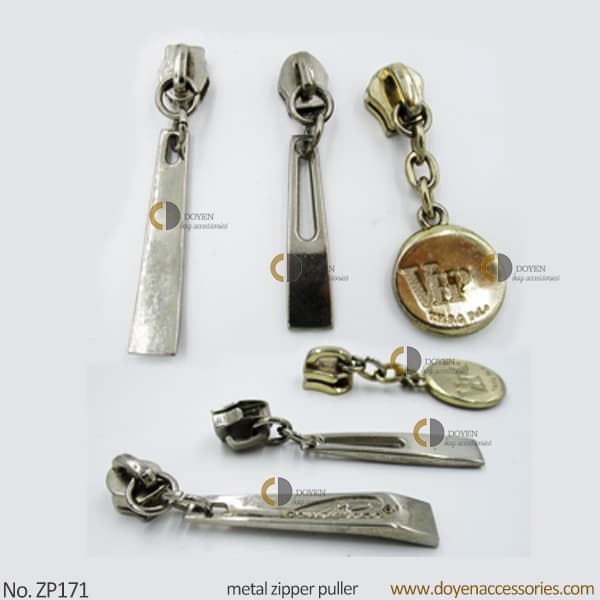 Metal ring zipper pull metal gold zipper pull for luggage